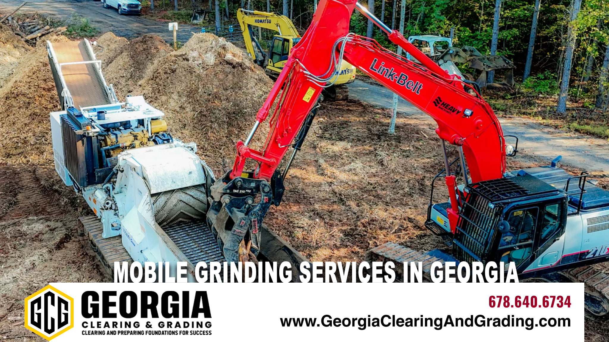 Mobile Grinding Services in Georgia - Georgia Clearing & Grading