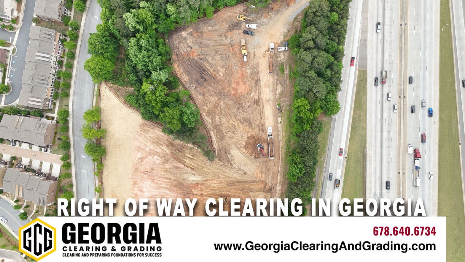 Right of Way Clearing in Georgia | Georgia Clearing & Grading